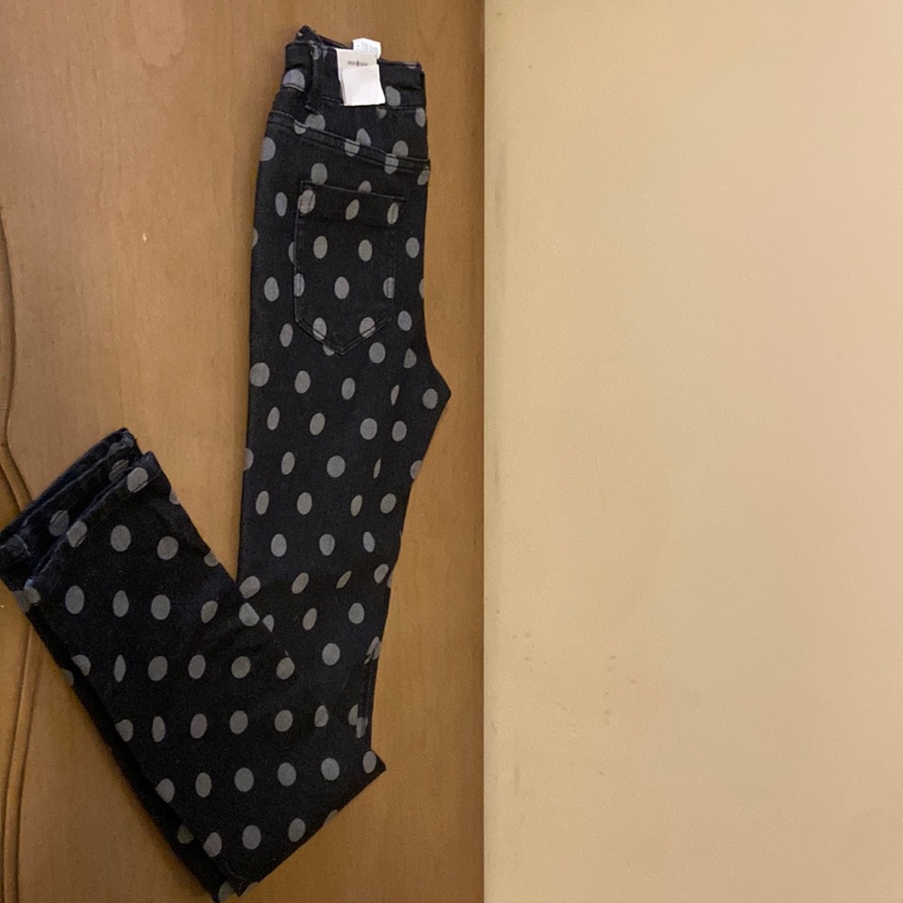 Polka dot jeans